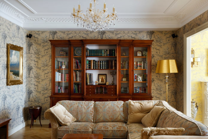 wardrobe in the interior of the hall in a classic style wardrobe in the interior of the hall in a classic style