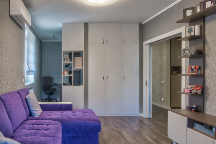 swing wardrobe in the interior of the hall swing wardrobe in the interior of the hall