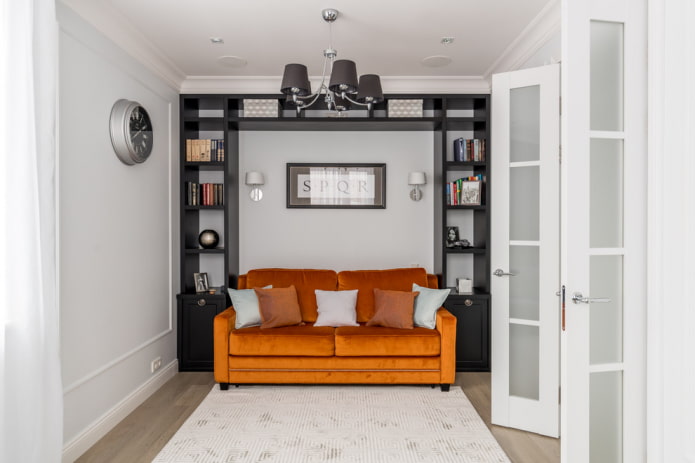 coloring of cabinets in the interior of the hall coloring of cabinets in the interior of the hall