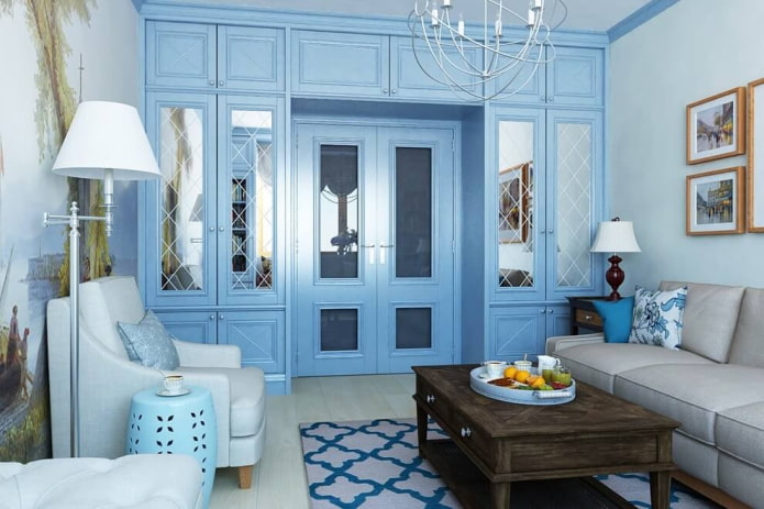 coloring of cabinets in the interior of the hall coloring of cabinets in the interior of the hall