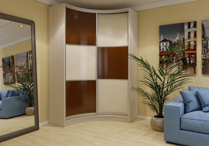 radius cabinet in the interior of the hall radius cabinet in the interior of the hall