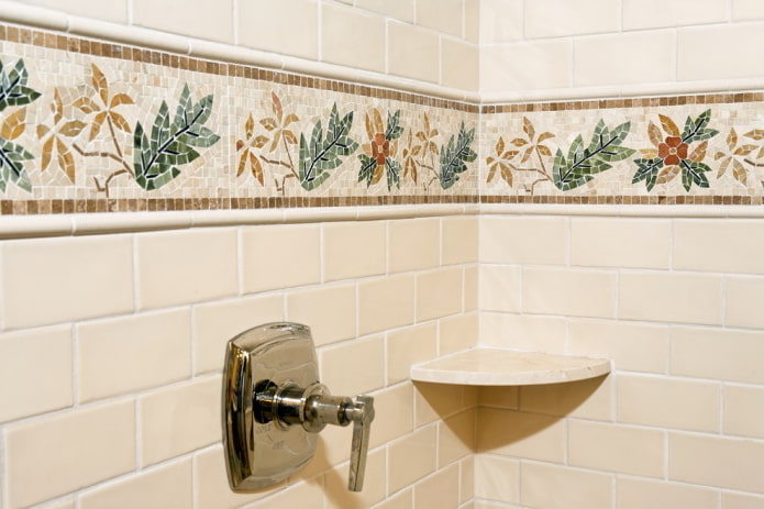 Corner semicircular shelf