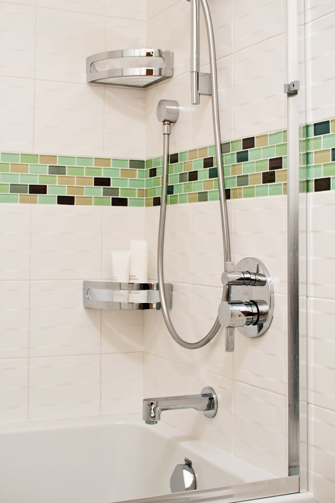 Shelves in the shower