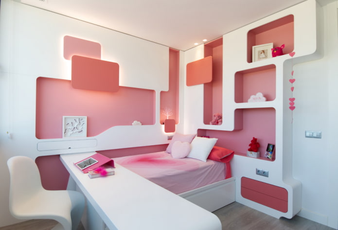 plasterboard shelves in the interior of the nursery plasterboard shelves in the interior of the nursery