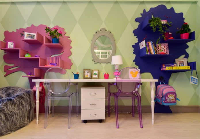 design of shelves in the interior of the nursery design of shelves in the interior of the nursery