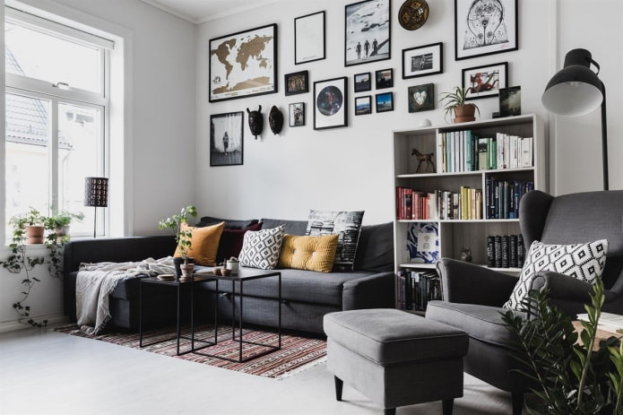 shelving structure in the interior of the living room shelving structure in the interior of the living room