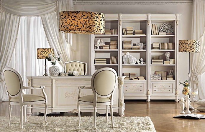 shelving structure in the interior in a classic style shelving structure in the interior in a classic style