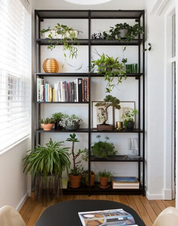 shelving structure in the interior of the loggia shelving structure in the interior of the loggia