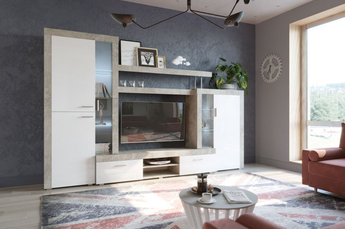 wall-slide in the interior of the living room wall-slide in the interior of the living room