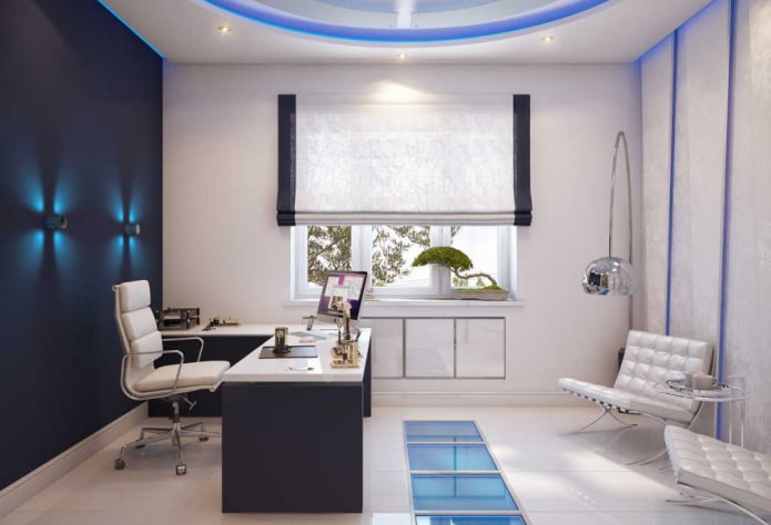 interior of the study in the style of minimalism interior of the study in the style of minimalism