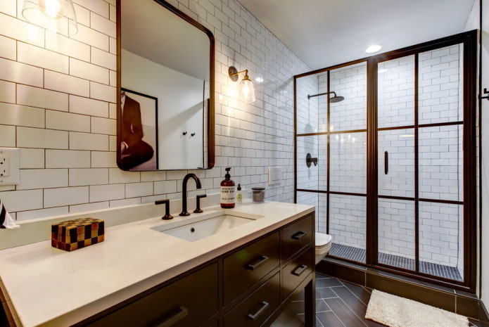 loft style bathroom design