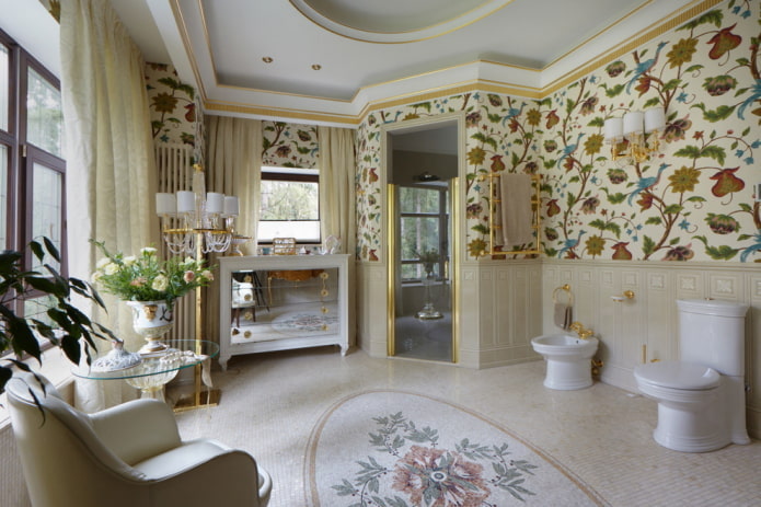 large combined bathroom