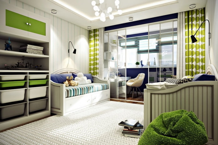 nursery layout for two boys