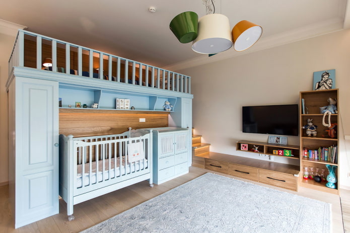 nursery for two boys of different ages