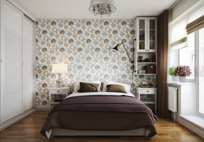 design of the sleeping area in the interior of the apartment of 40 squares the design of the sleeping area in the interior of the apartment is 40 squares