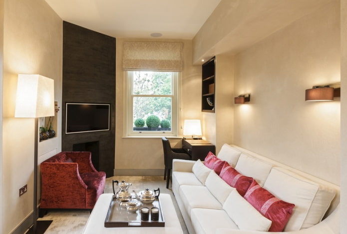 living room design in the interior of an apartment of 40 squares living room design in the interior of an apartment of 40 squares
