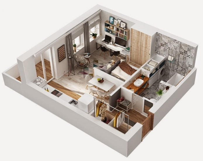 the layout of the apartment is 40 squares the layout of the apartment is 40 squares