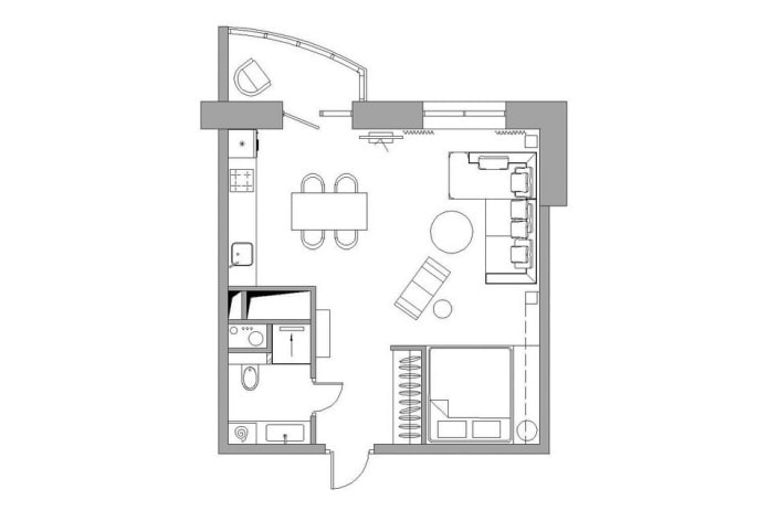 apartment layout 36 squares