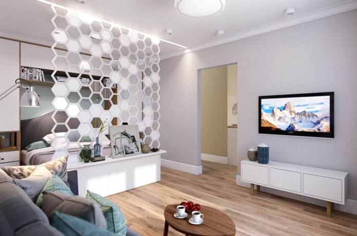 zoning in the interior of the apartment 35 squares zoning in the interior of the apartment 35 squares