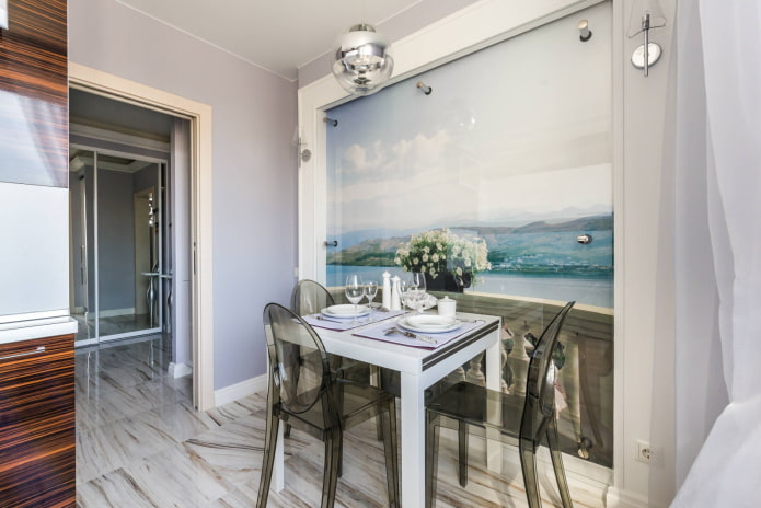 Kitchen with transparent elements Kitchen with transparent elements