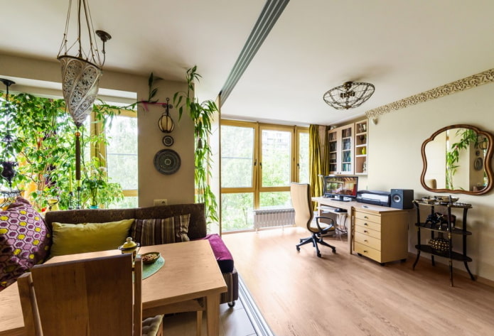 Apartment with large windows Apartment with large windows