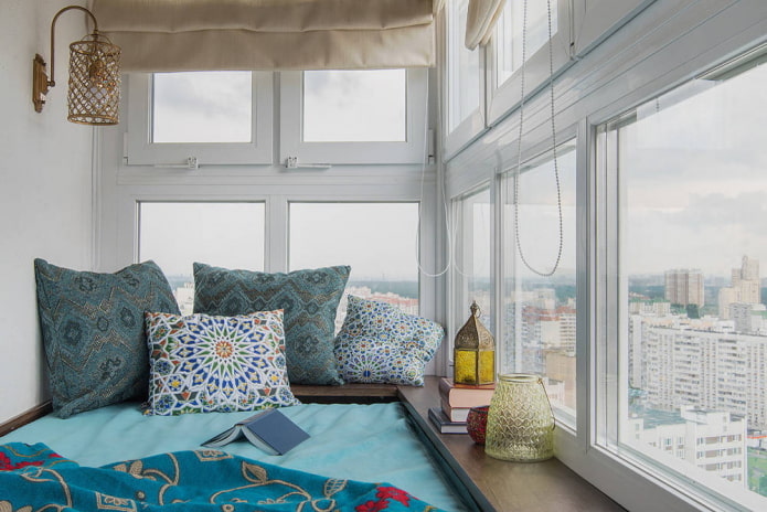 Relaxation area on the balcony Relaxation area on the balcony