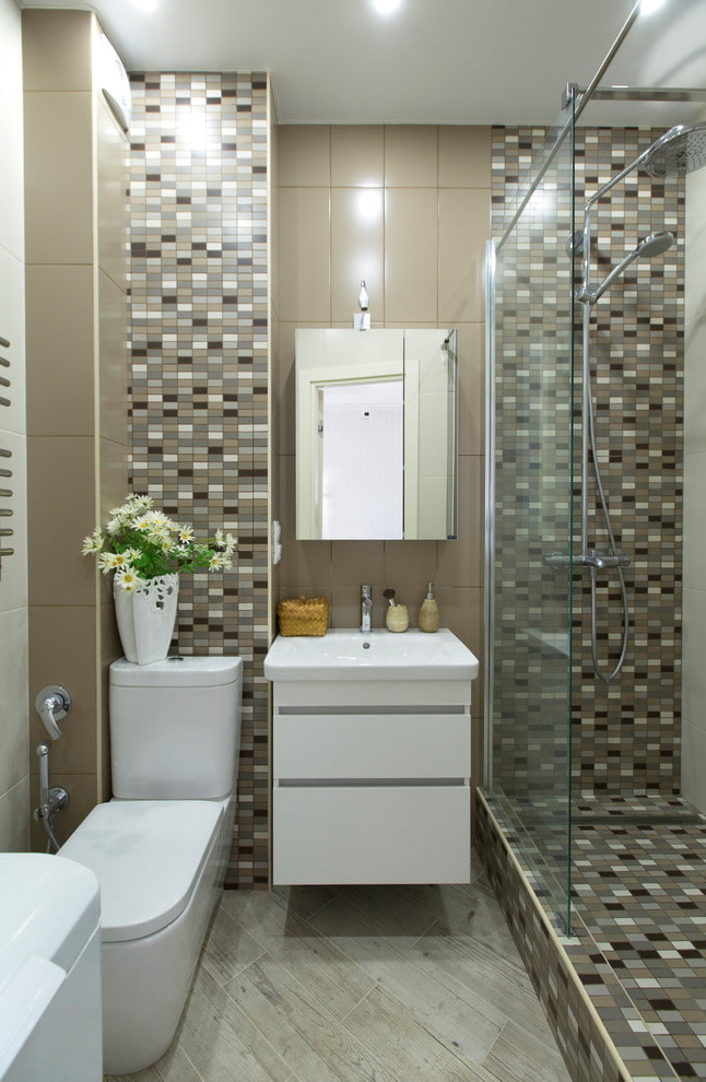 design of a bathroom in the interior of an apartment of 45 squares design of a bathroom in the interior of an apartment of 45 squares