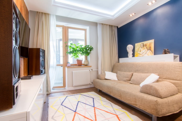 living room design in the interior of an apartment of 45 squares living room design in the interior of an apartment of 45 squares