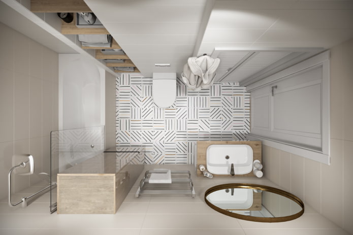 design of a bathroom in the interior of an apartment of 45 squares design of a bathroom in the interior of an apartment of 45 squares