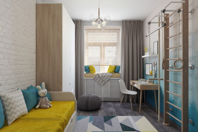 design of a nursery in the interior of an apartment of 45 squares design of a nursery in the interior of an apartment of 45 squares