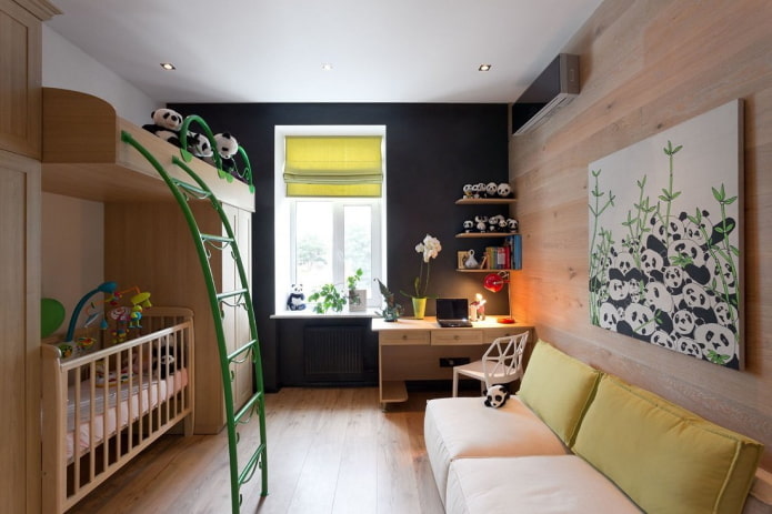 design of a nursery in the interior of an apartment of 45 squares design of a nursery in the interior of an apartment of 45 squares
