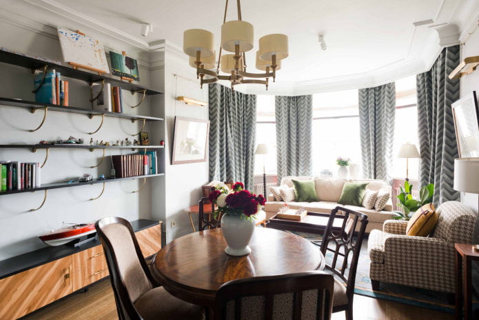 Living room with bay window Living room with bay window