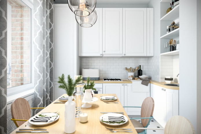 kitchen design in the interior of an apartment of 70 squares kitchen design in the interior of an apartment of 70 squares