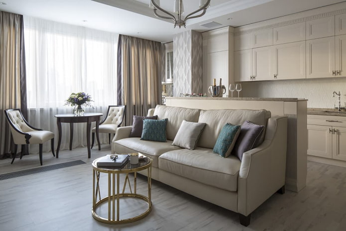 interior of 70 squares apartment in neoclassical style interior of 70 squares apartment in neoclassical style