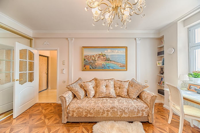 interior of an apartment of 100 squares in a classic style interior of an apartment of 100 squares in a classic style