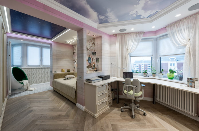 bedroom layout for a teenage girl