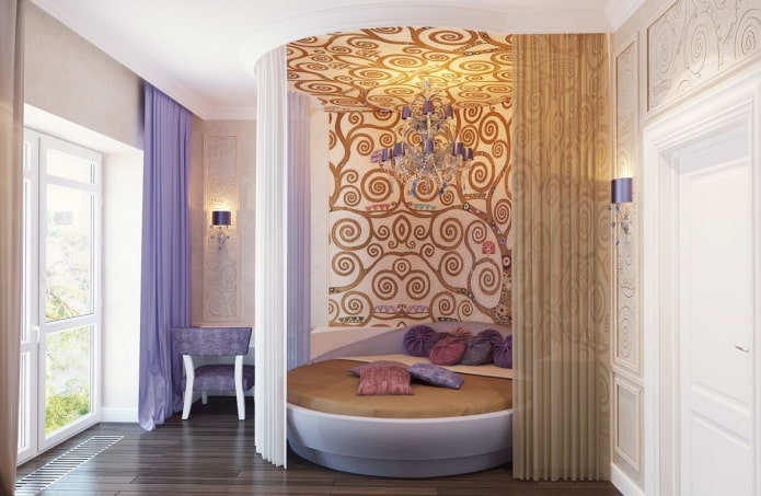 bedroom for a teenage girl in modern style