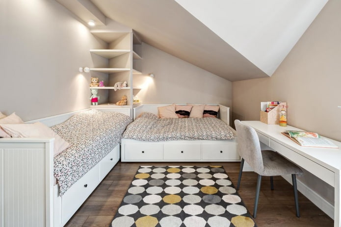 attic bedroom layout for two girls attic bedroom layout for two girls