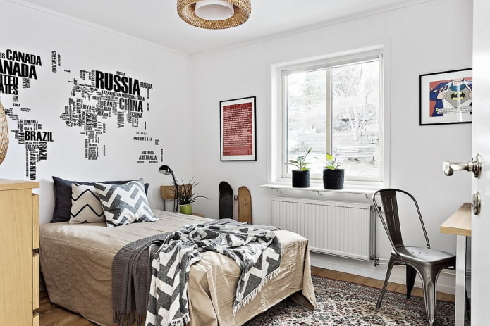 bedroom for a teenage boy in scandinavian style bedroom for a teenage boy in scandinavian style