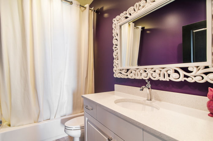 Cream elements on dark purple background