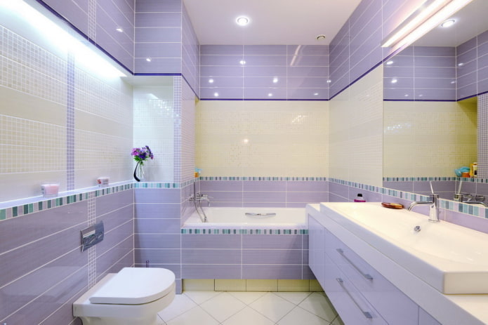 lilac bathroom finish