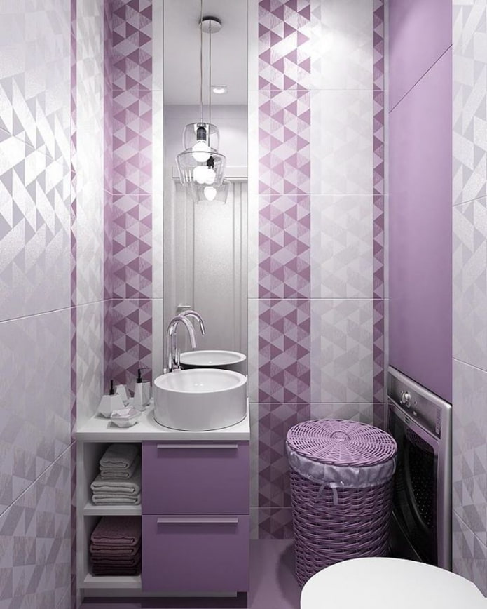 lilac laundry basket