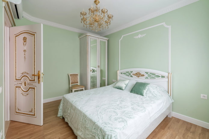 bedroom interior in mint shades bedroom interior in mint shades