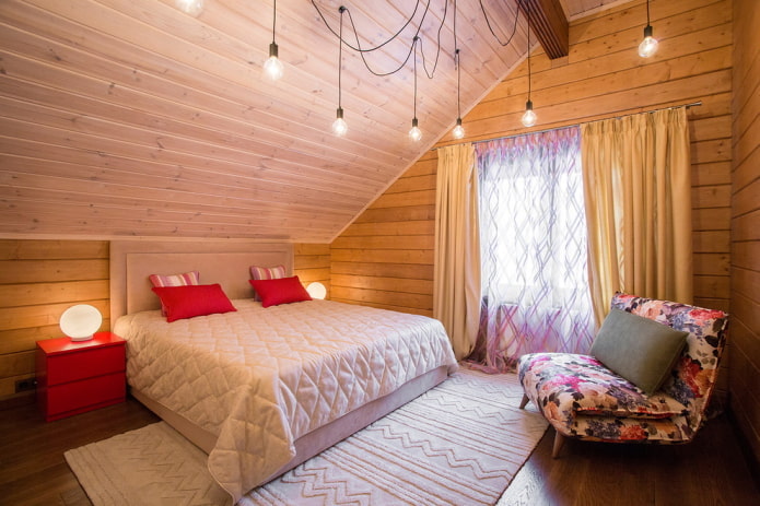 arrangement of the attic bedroom