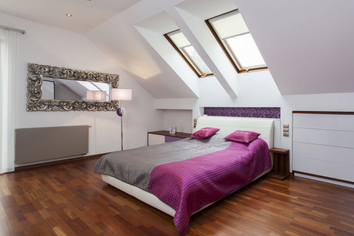 color scheme of the attic bedroom