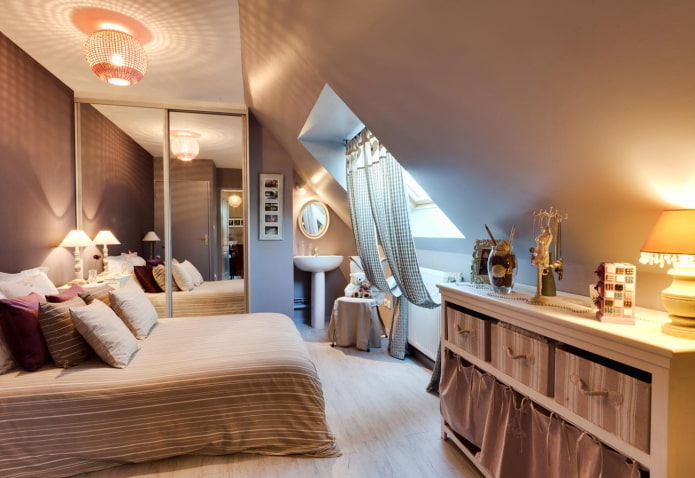 arrangement of the attic bedroom
