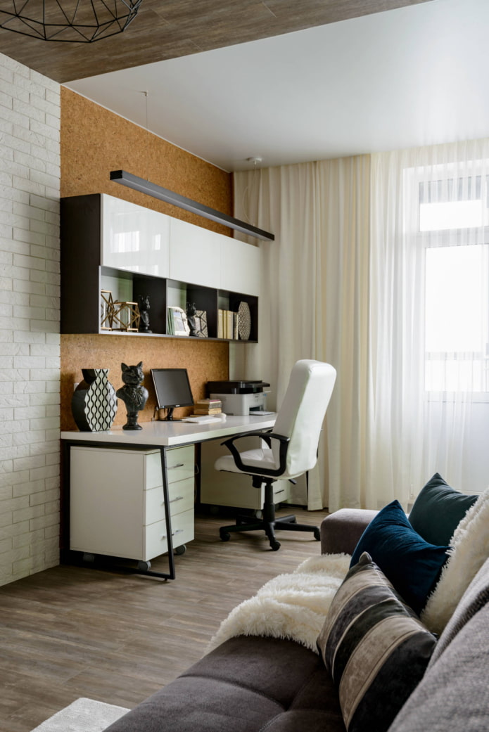 Workplace in the living room