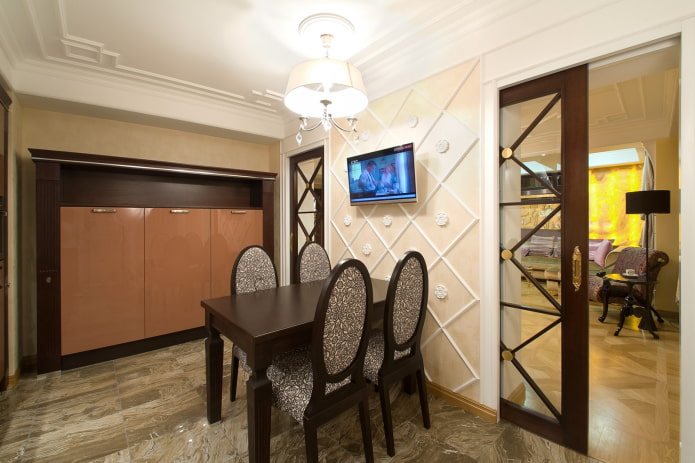 Art deco sliding doors