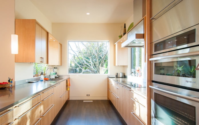 Two-row layout without dining area