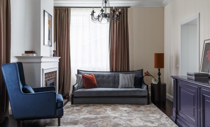 living room interior in neoclassical style living room interior in neoclassical style